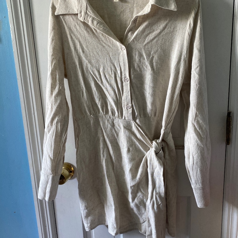 Natural Wrap Skirt Dress